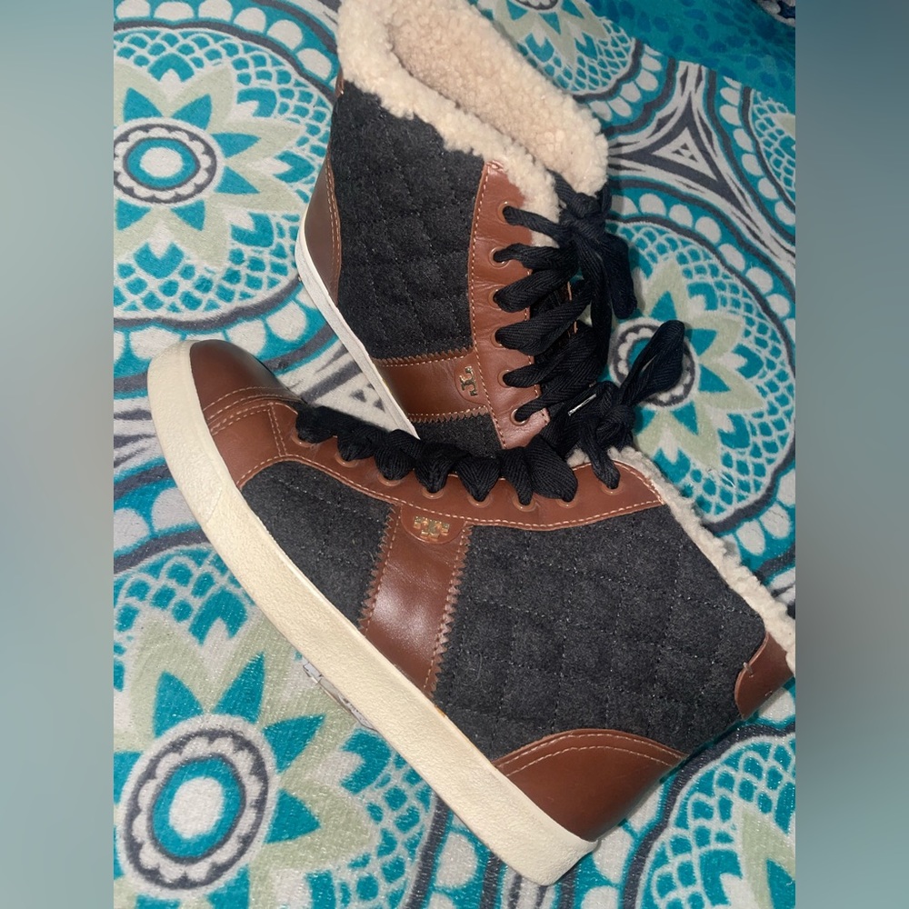 Tory Burch Flannel High Tops
